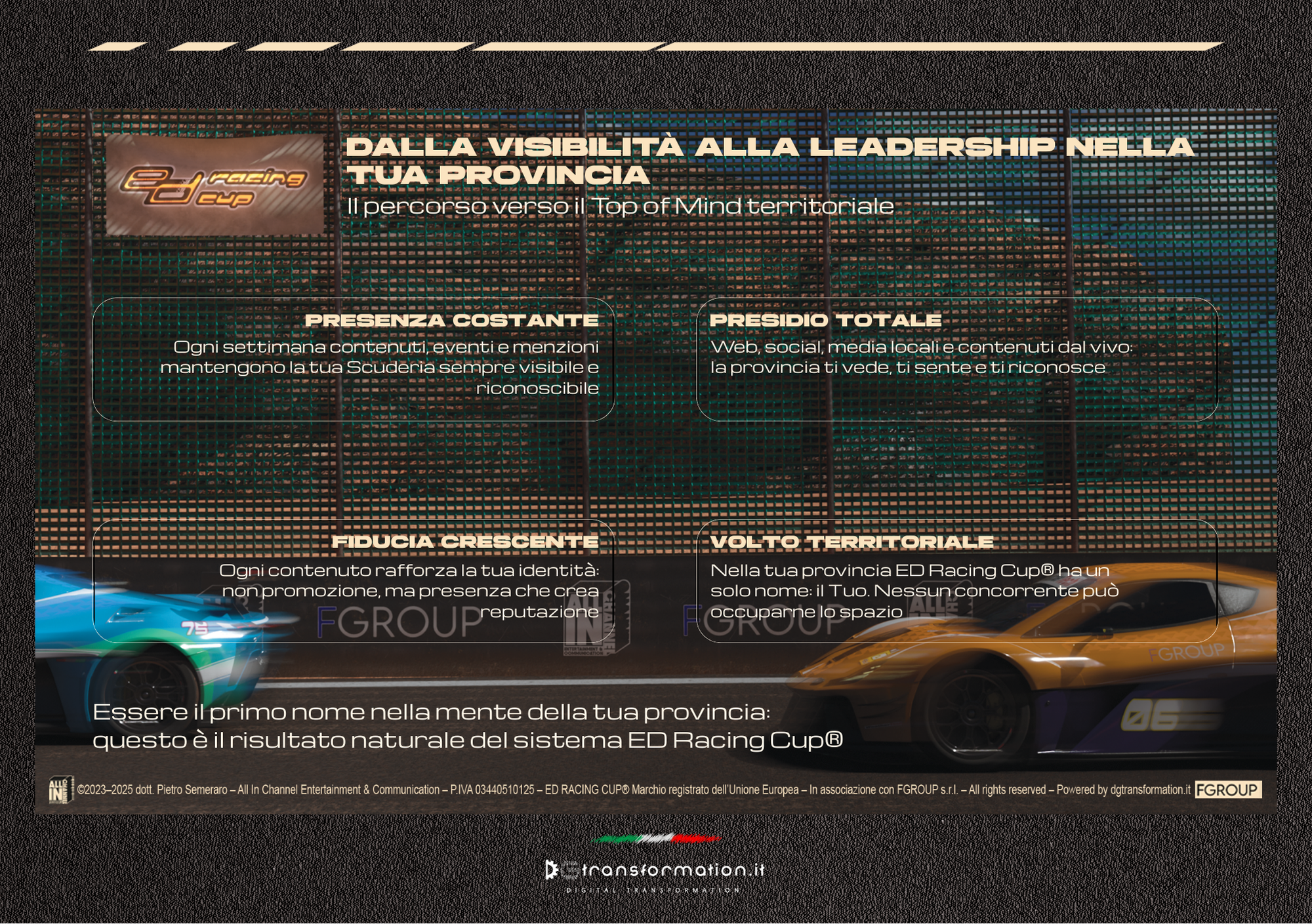Slide9 descrittiva progetto ED Racing Cup