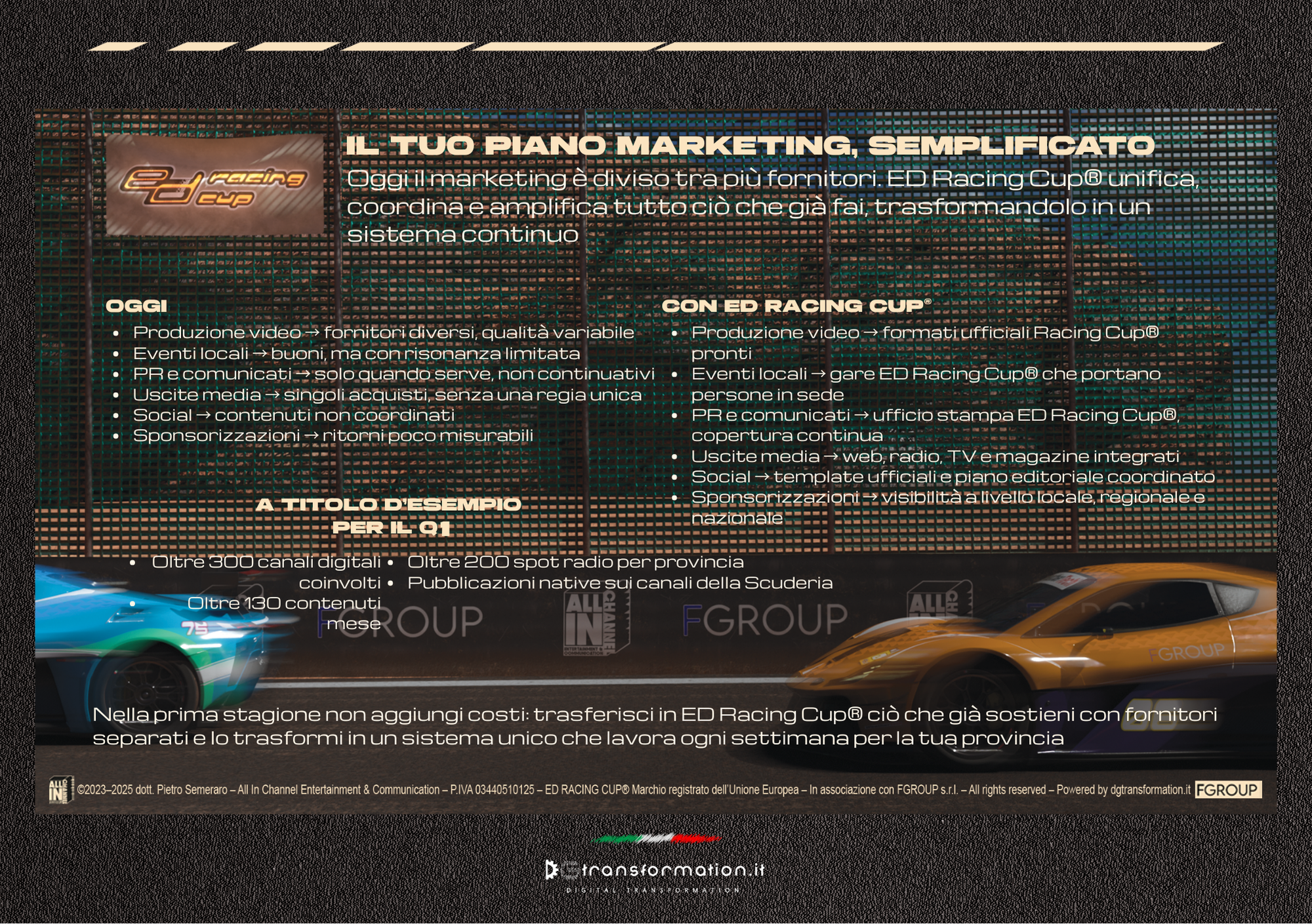 Slide10 descrittiva progetto ED Racing Cup