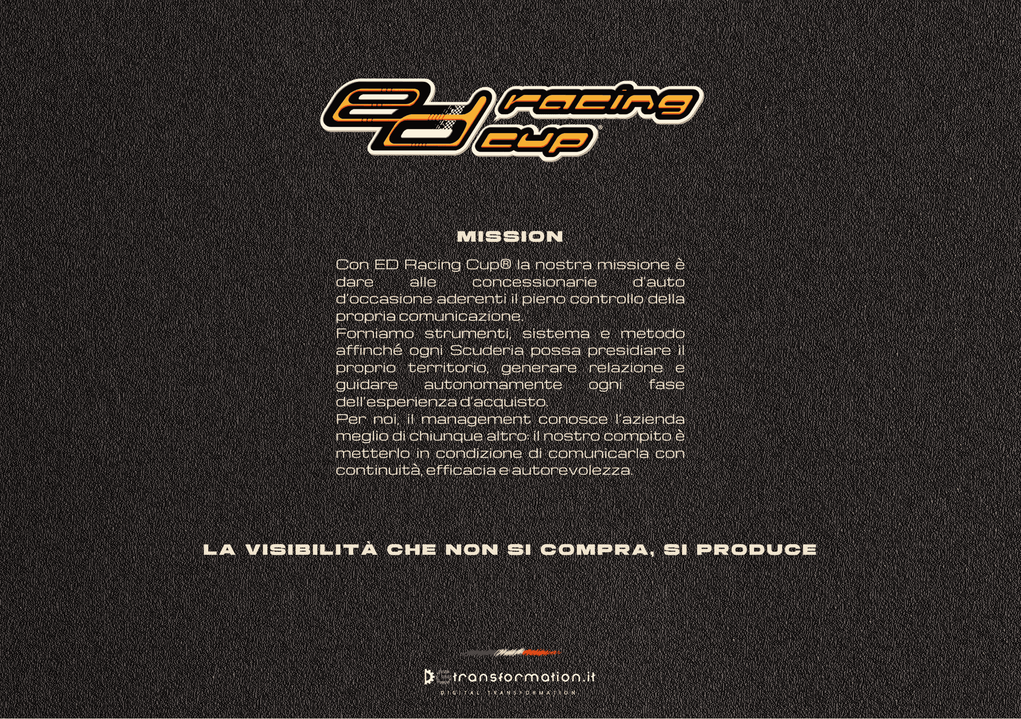 Retro copertina presentazione ED Racing Cup